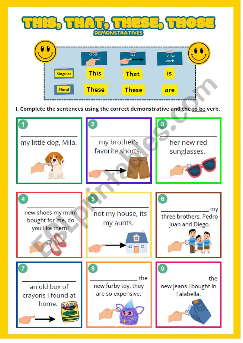 Demonstratives - This, That, These and Those