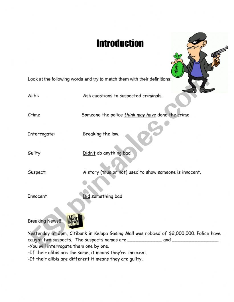 conversation activity worksheet