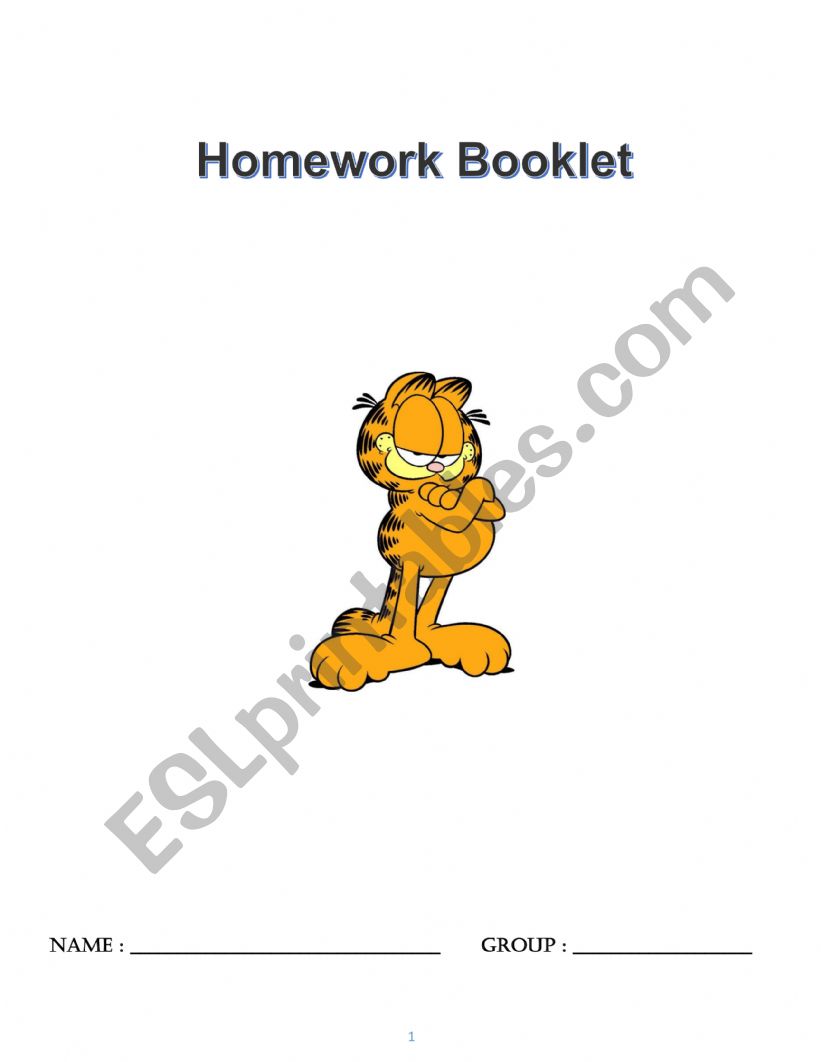 Homework Booklet  worksheet