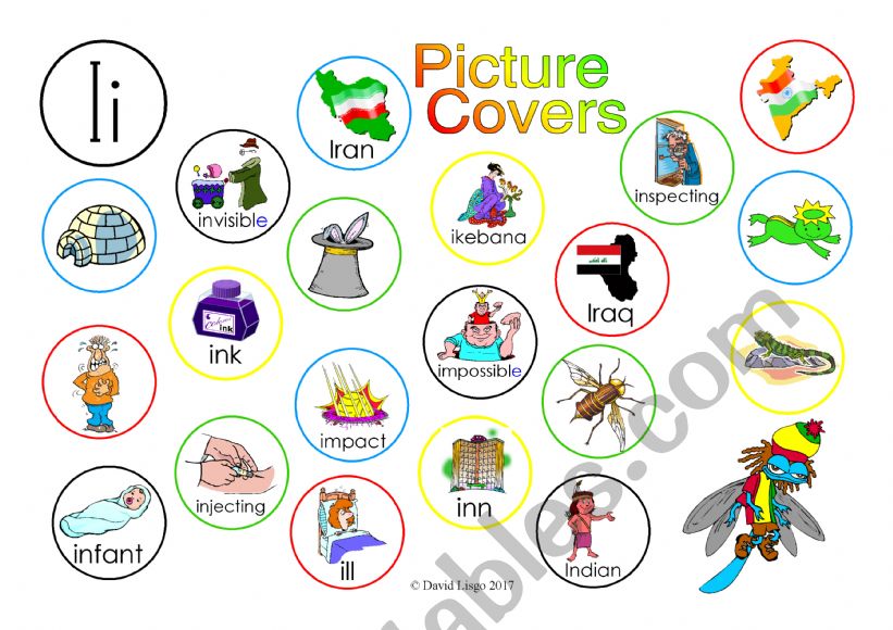 Ii Picture Covers: An exercise in phonics with answer key and cumulative notes.