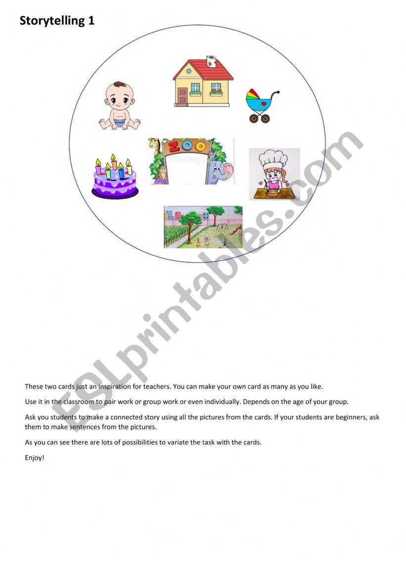 Speaking activities worksheet