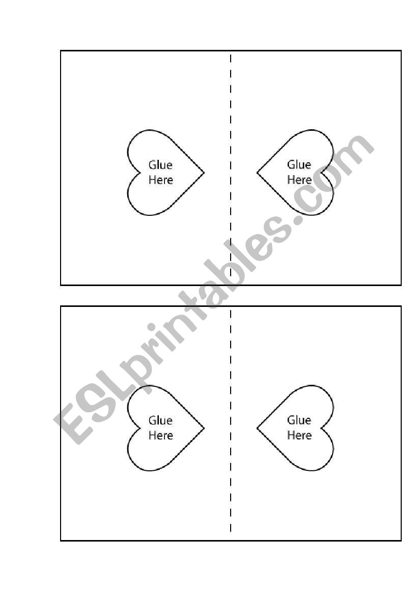 Great Valentines Day Card part 2 ESL Worksheet By Elisa Elena