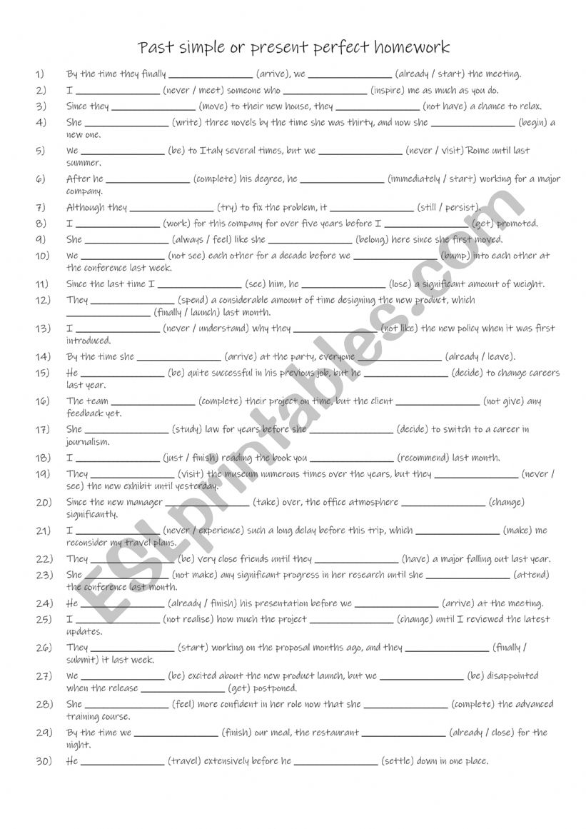 B1-B2 Past simple v present perfect 