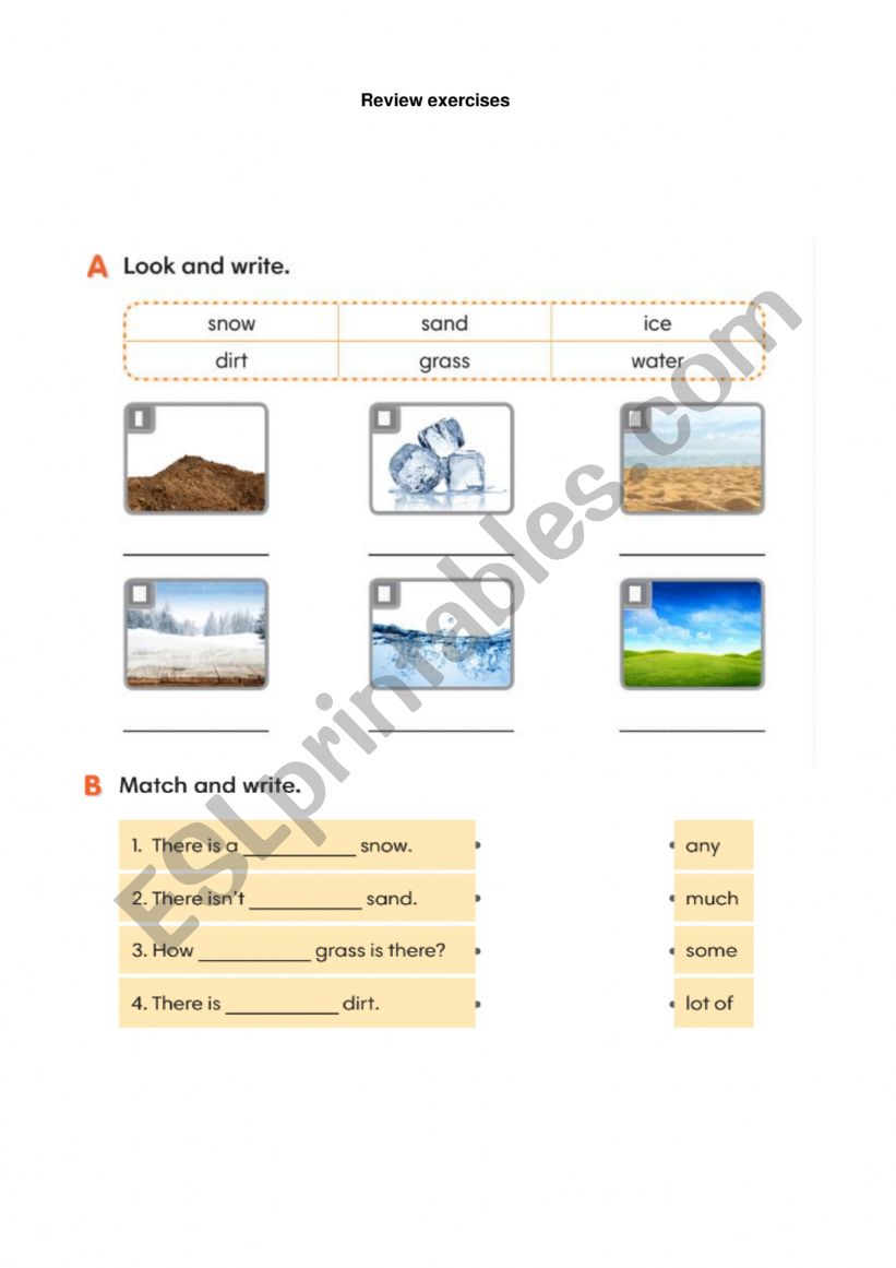 Dictation worksheet