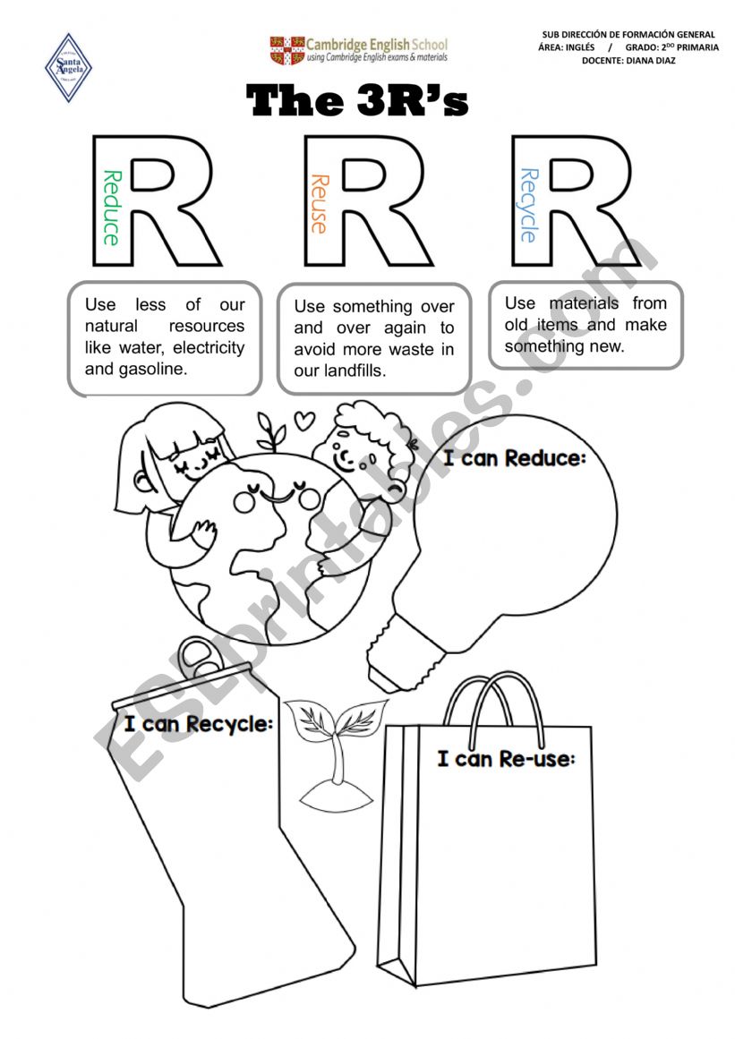 THE TRHREE R worksheet