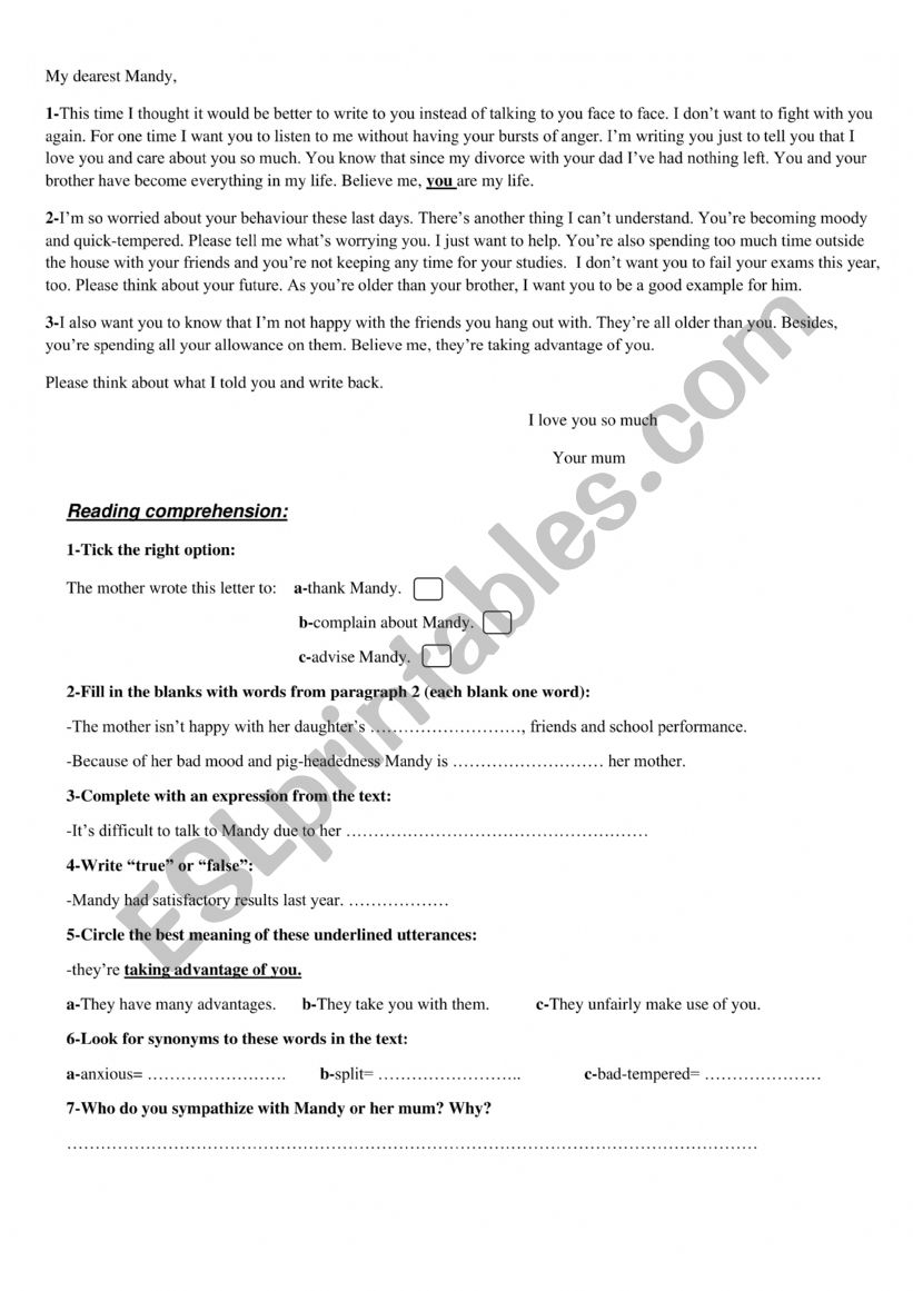 the generation gap worksheet