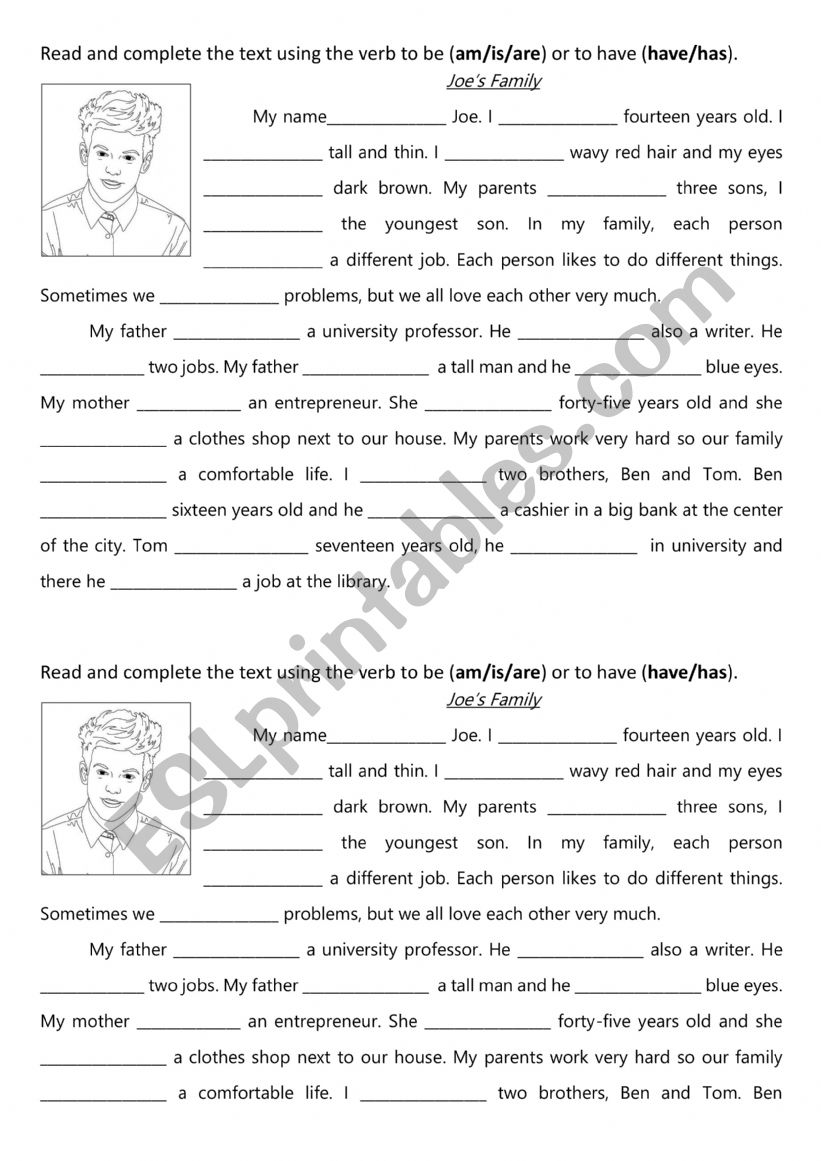 To be or to have? worksheet