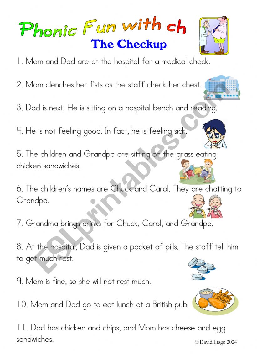 The Checkup: Story and Comprehension with ch