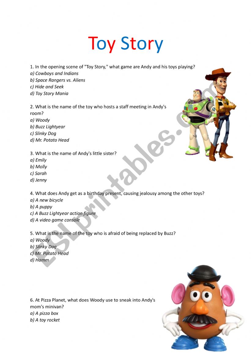 Toy Story 1 - Movie Assignment