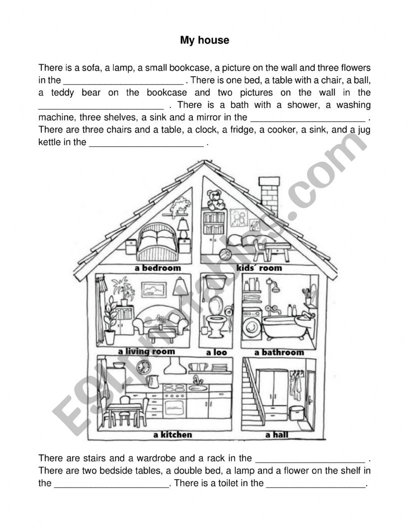 My house - reading and vocabulary