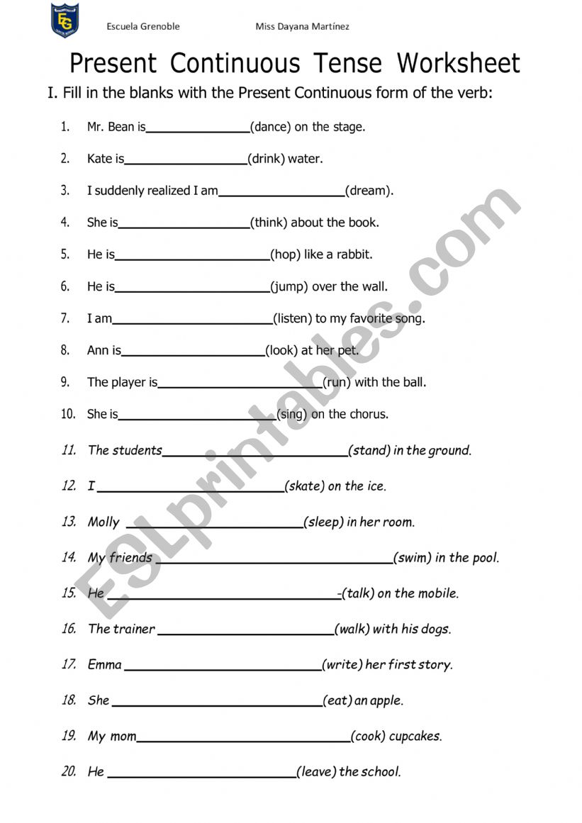 test worksheet