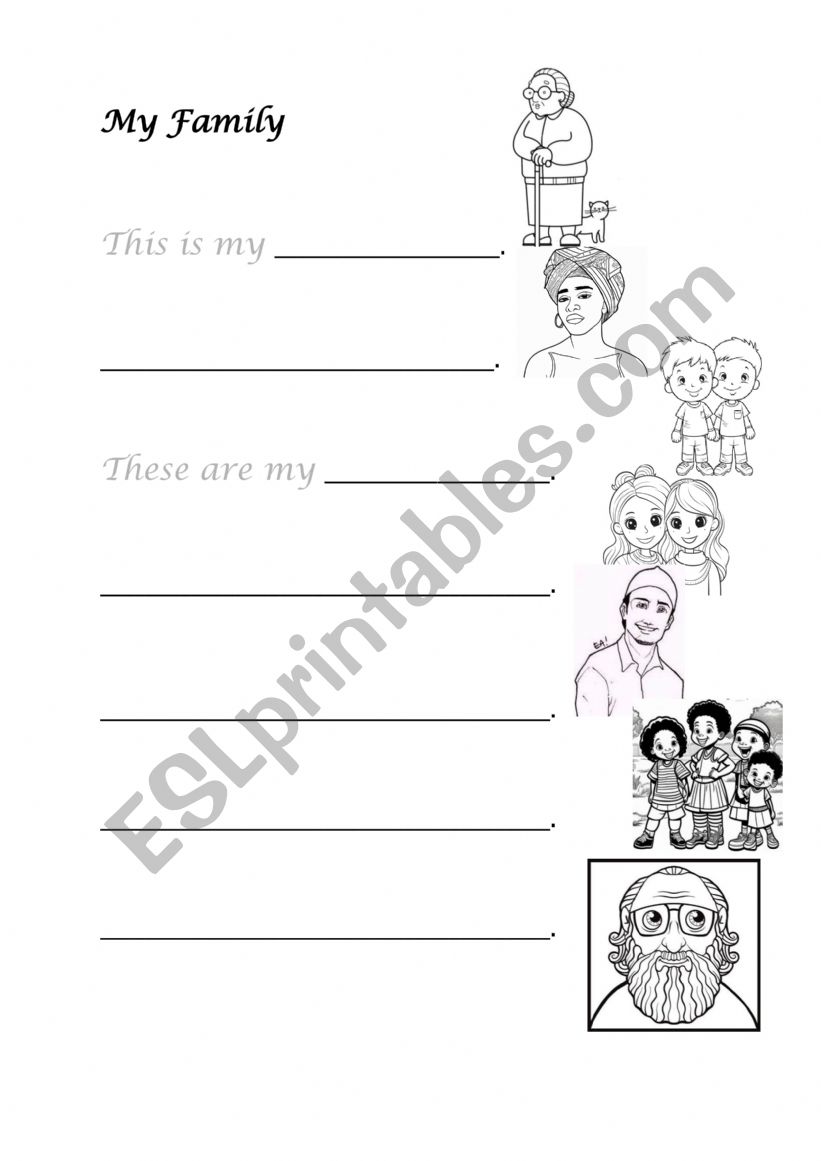 This is my family worksheet