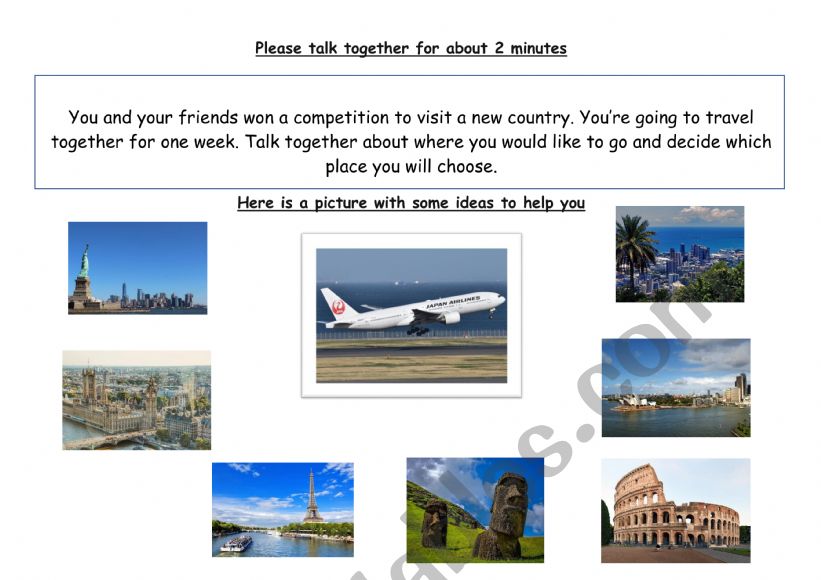 picture discussion worksheet