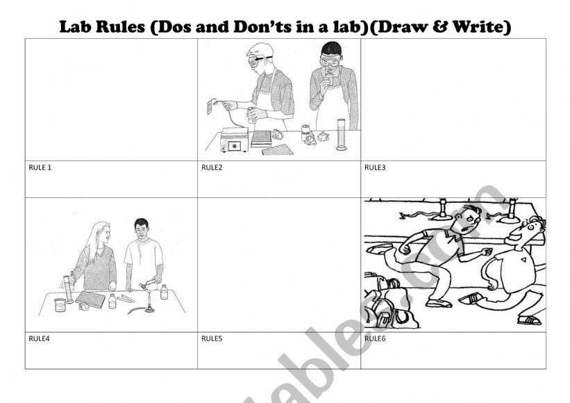 Lab Rules worksheet