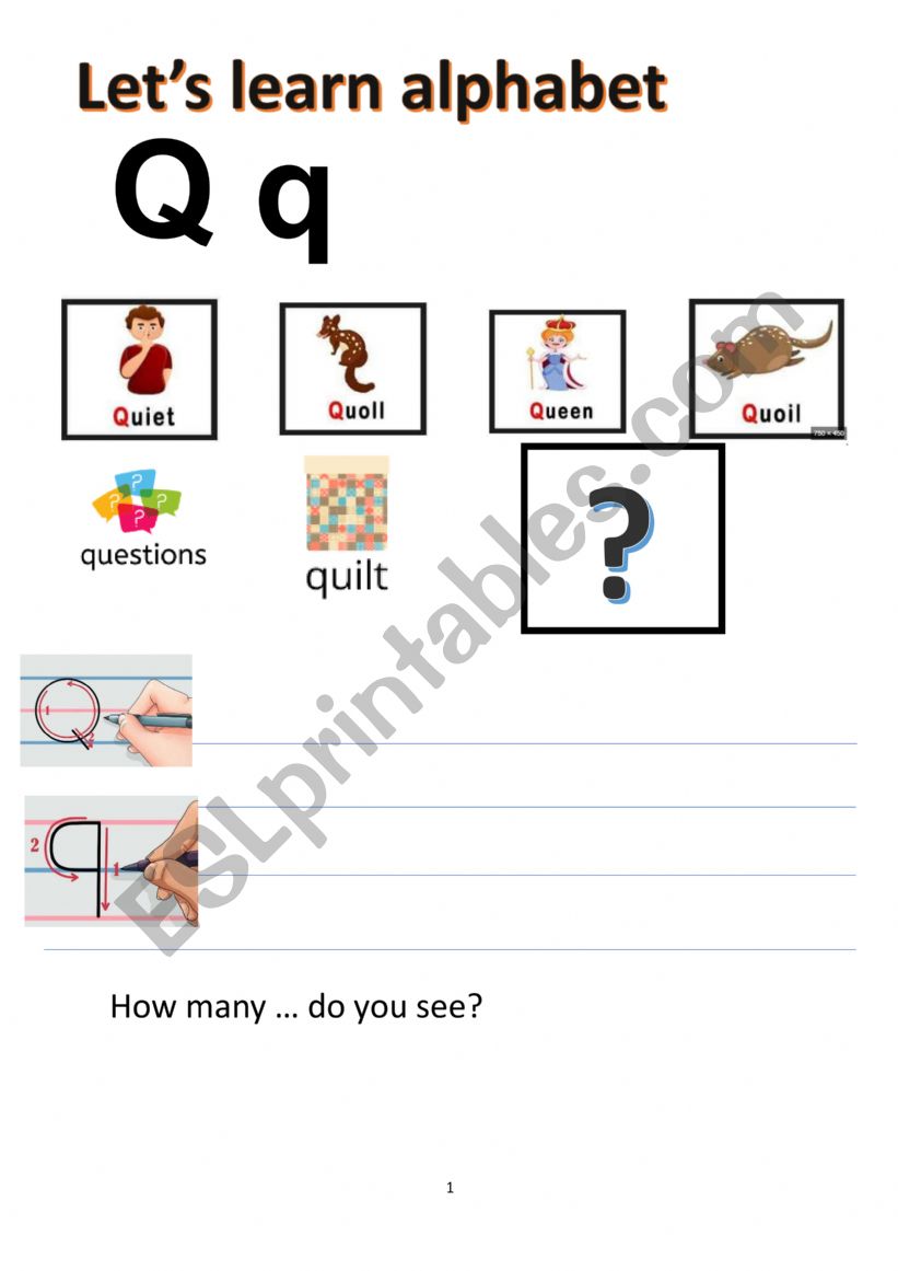 How to write alphabet worksheet