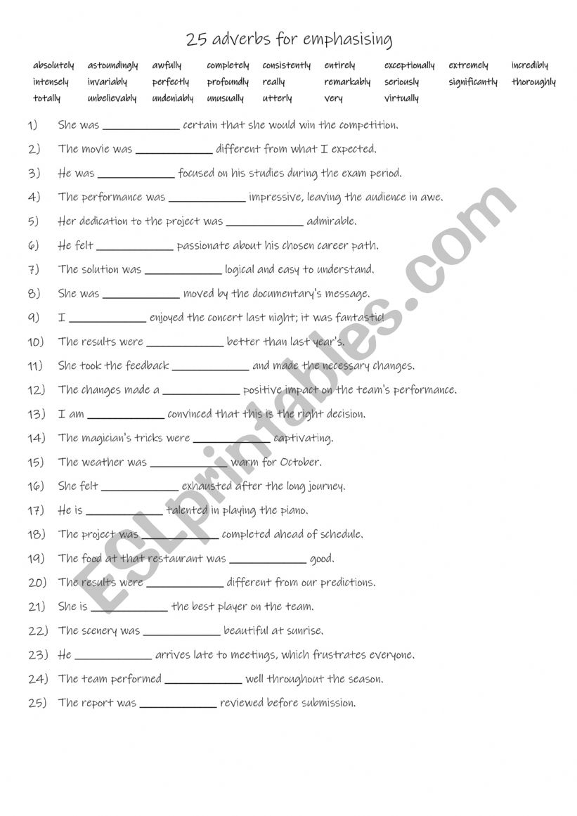 B2-C1 25 adverbs for emphasising