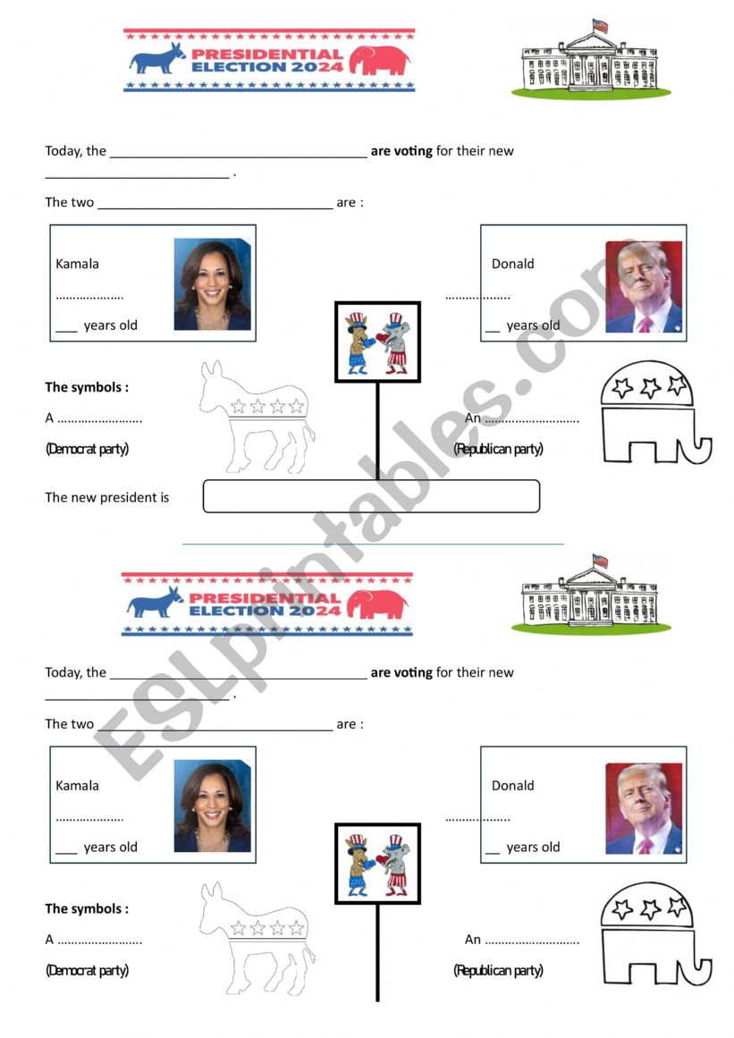 2024 US ELECTIONS worksheet