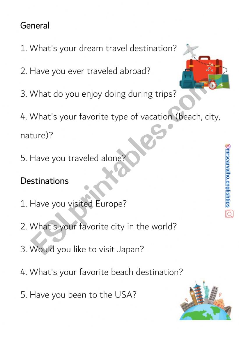 Let�s talk about Travel and Tourism