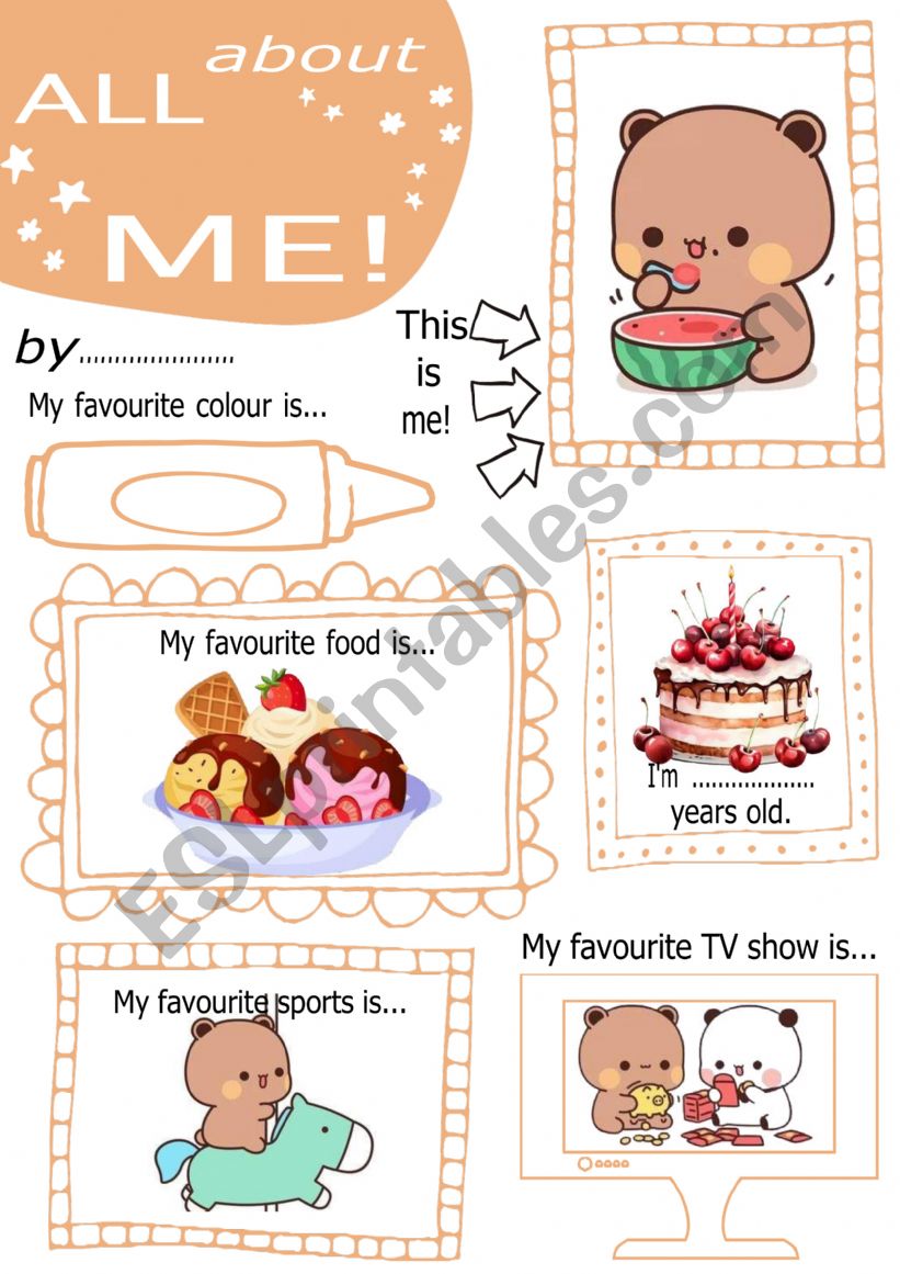 ALL ABOUT ME PART 6 worksheet