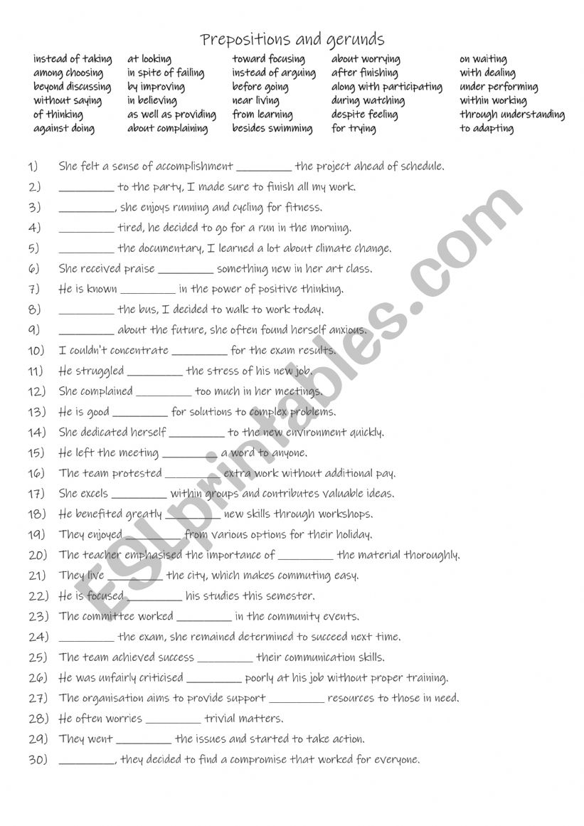 B1-B2 Prepositions + gerunds 2