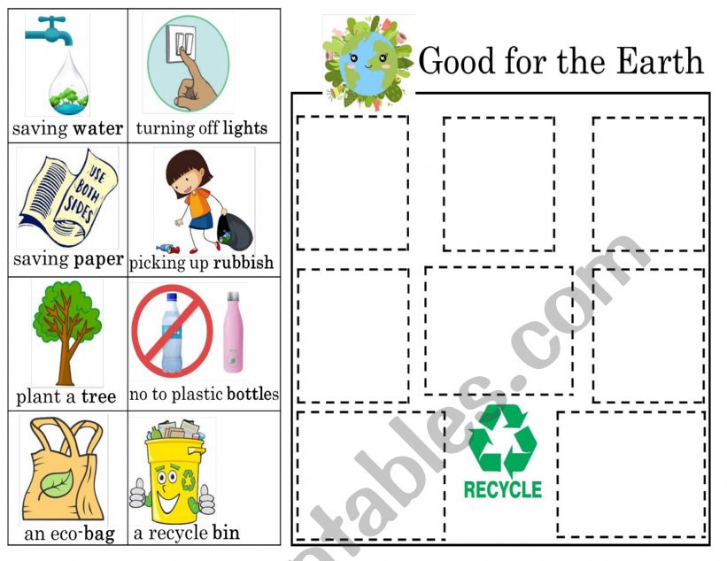 Earth Day worksheet