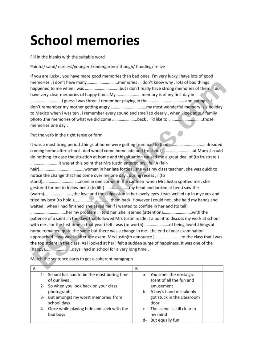 9th  form  worksheet