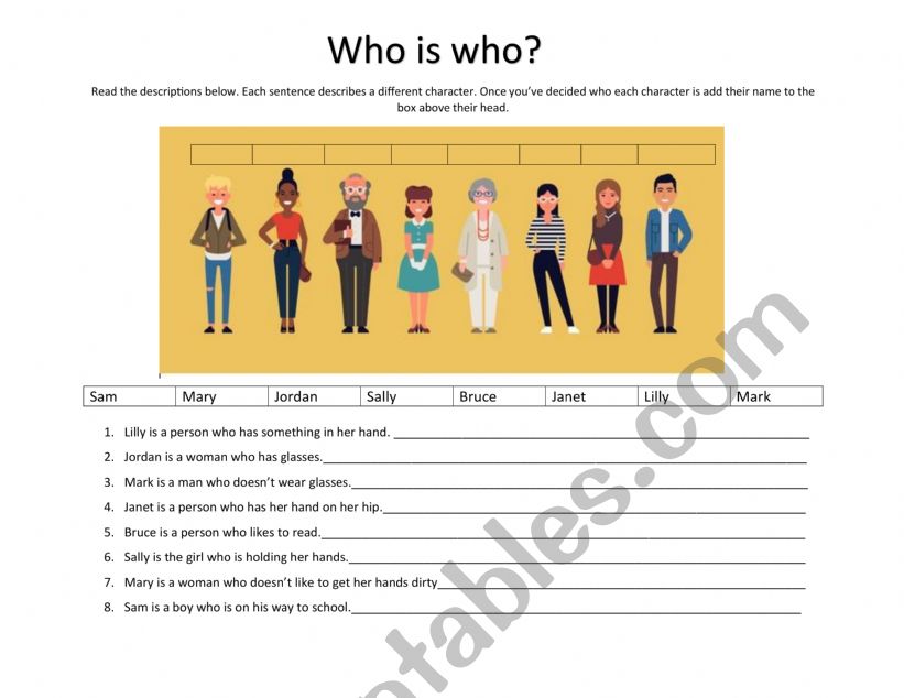 Defining Relative Clause with WHO