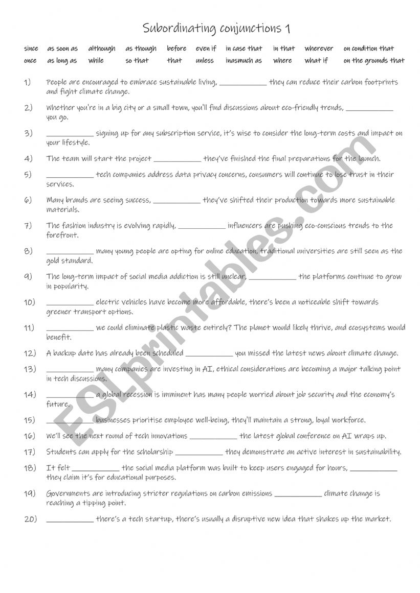 B2-C1 20 subordinating conjunctions  1 