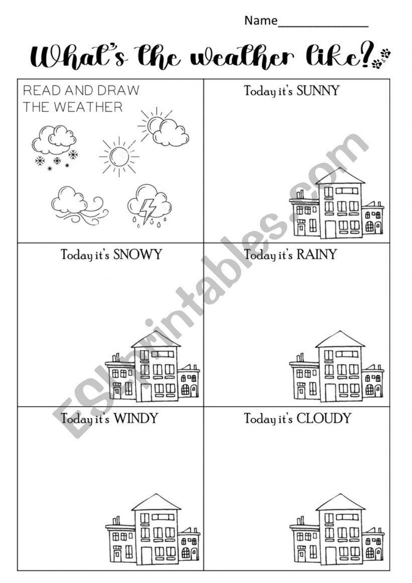 Weather worksheet