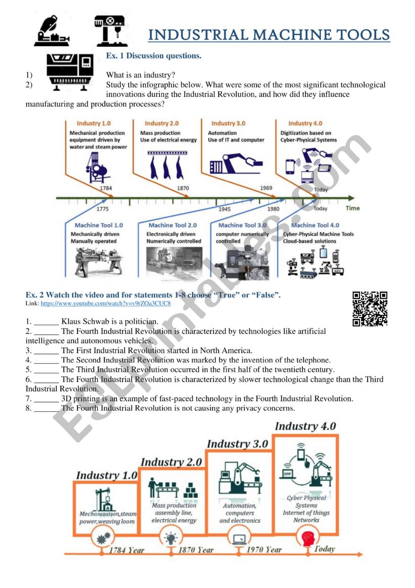 Machinen - Lathe worksheet