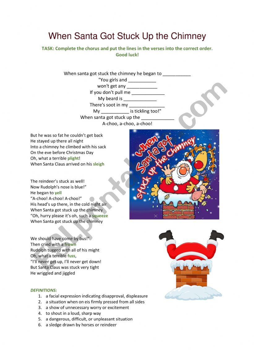 When Santa Got Stuck Up the Chimney - Funny Christmas song