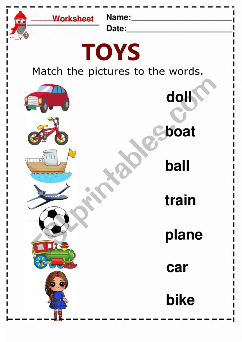 Toys worksheet worksheet