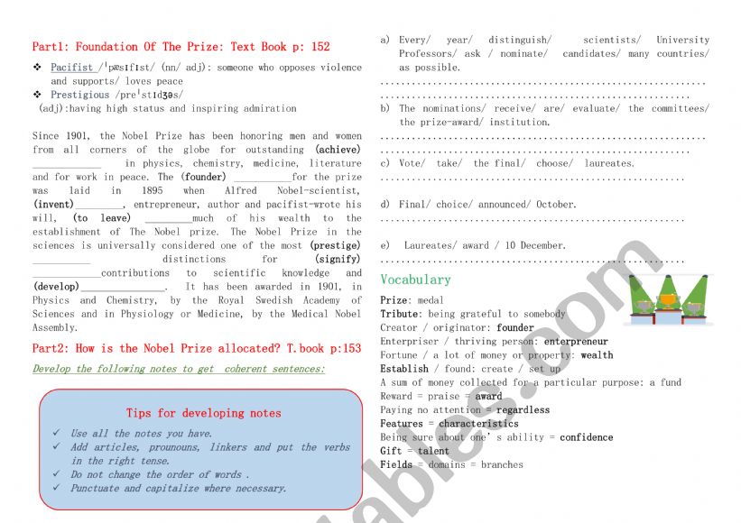 lesson 4 prize winners worksheet