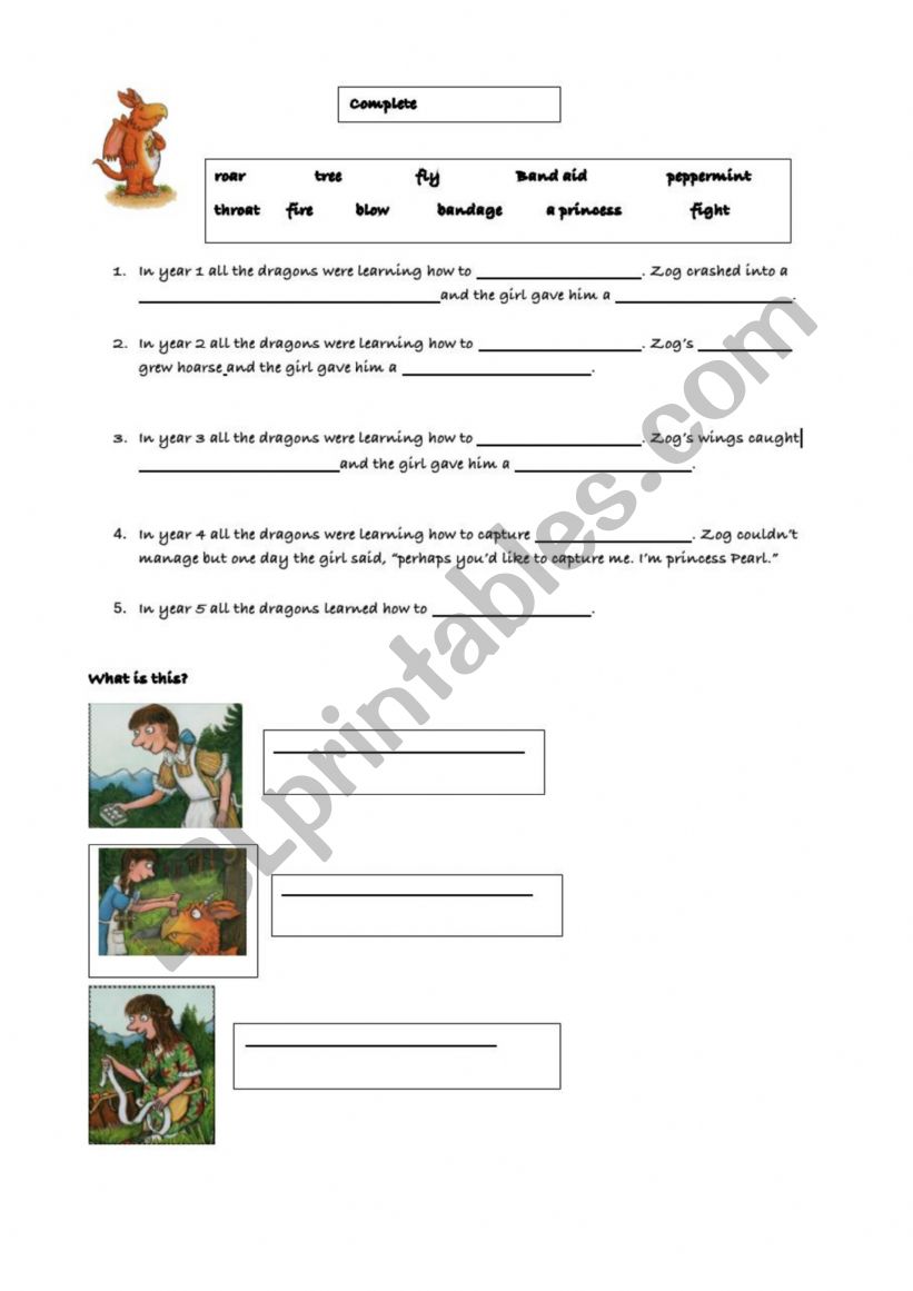 zog worksheet