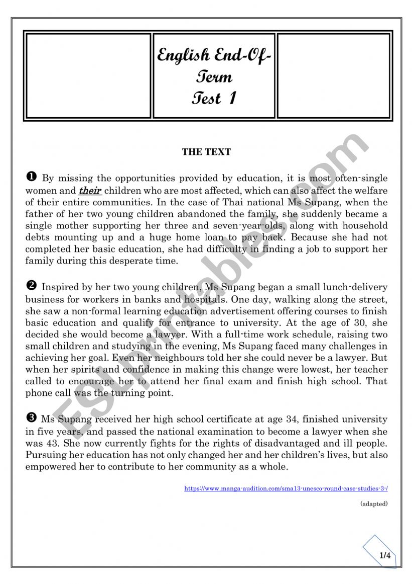 bac document worksheet