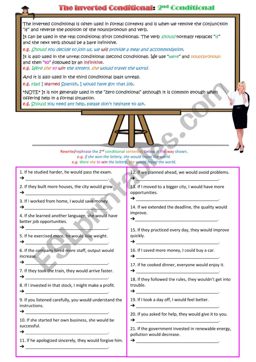 Inverted Conditionals 2: The 2nd Conditional