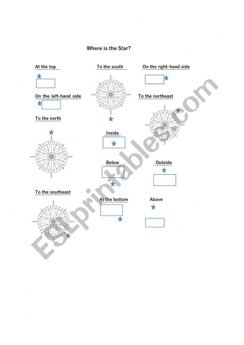 Preposition Positions: Where�s the Star?