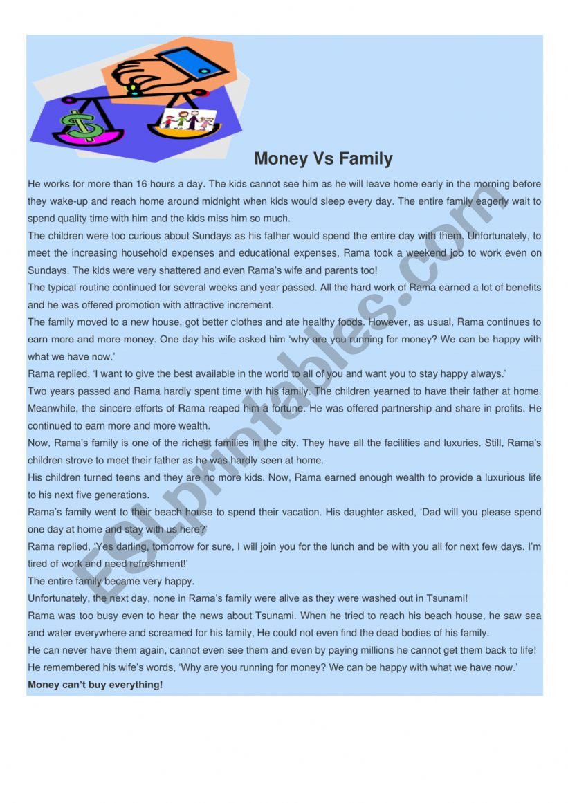 SHORT STORIES worksheet