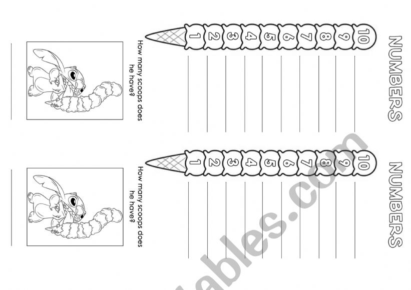 Numbers 1 to 10 worksheet