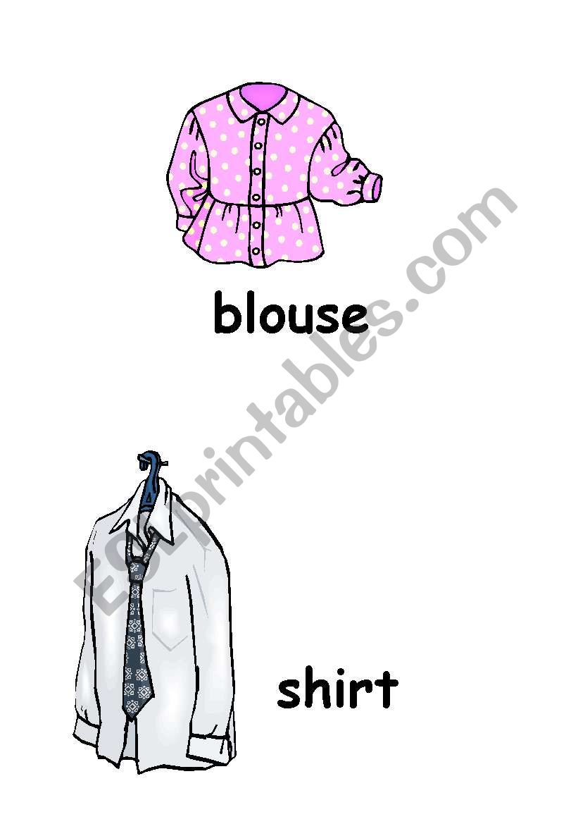 Clothing flashcards - ESL worksheet by stjohnmoy