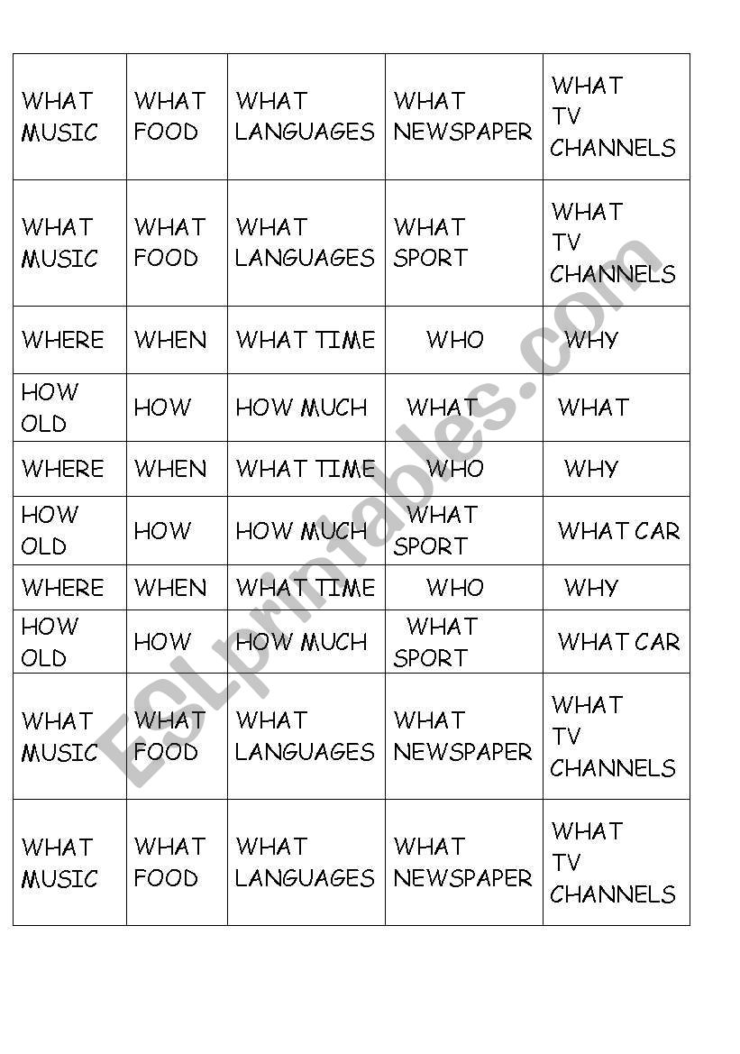 Word Order In Questions ESL Worksheet By Chirimo