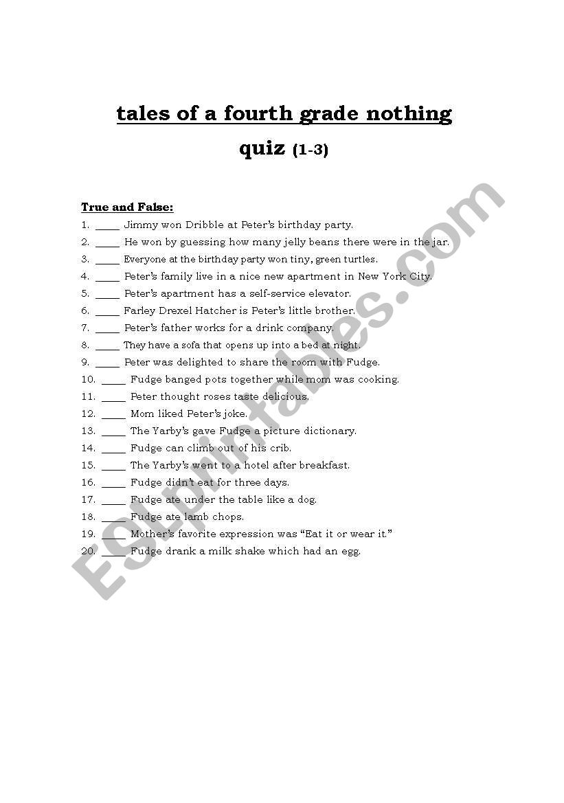 english-worksheets-tales-of-fourth-grade-nothing-quiz-1