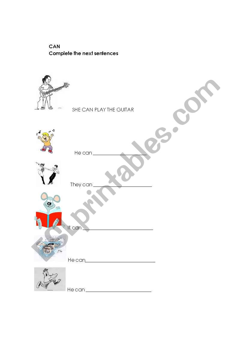 CAN worksheet