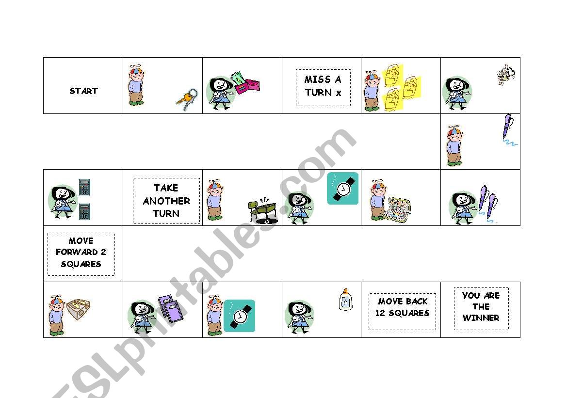 Demonstrative Pronouns Board Game ESL Worksheet By Ninha2