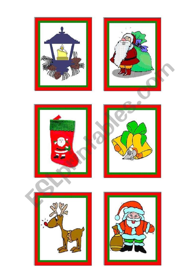 christmas-cards 2 - 10 worksheet