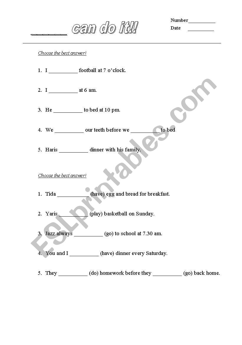 Cloze test2 worksheet