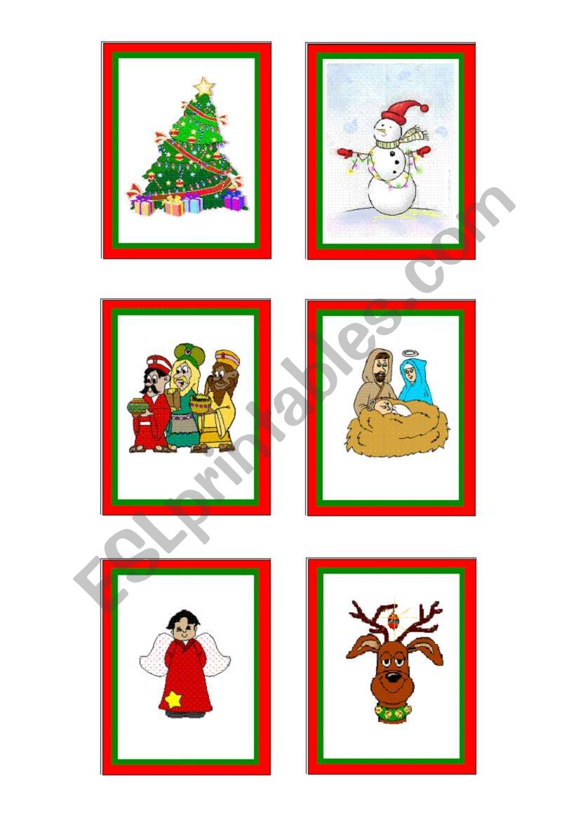 Christmas-cards 04 - 10 worksheet
