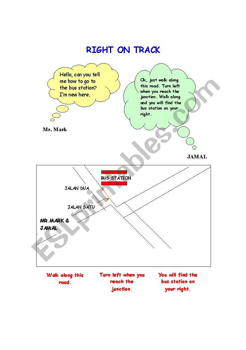Right On TRack worksheet