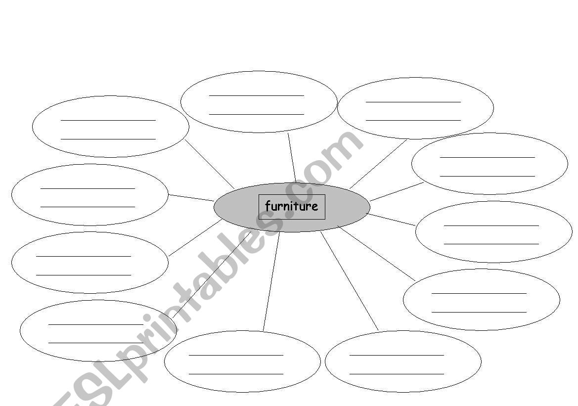 furniture wordfield worksheet