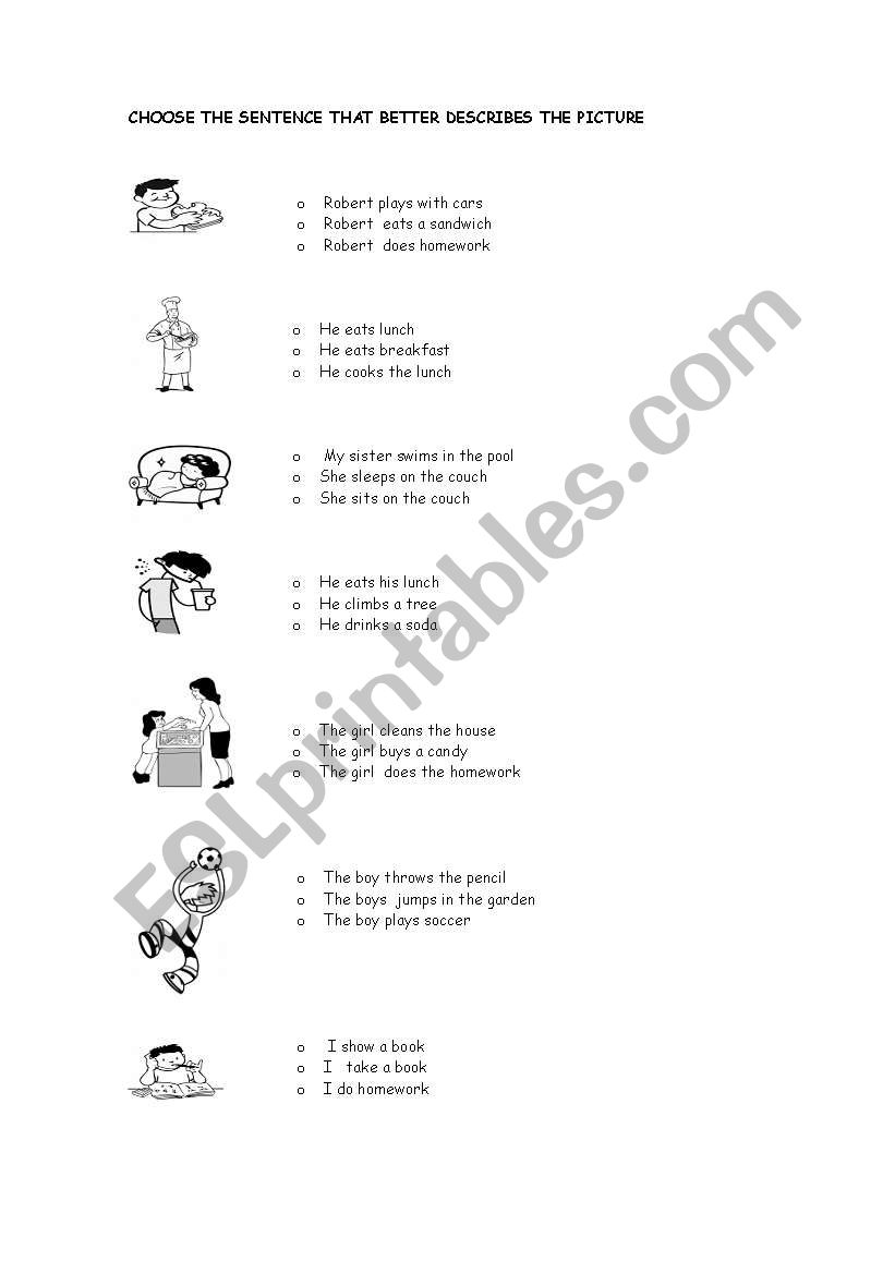 action verbs worksheet